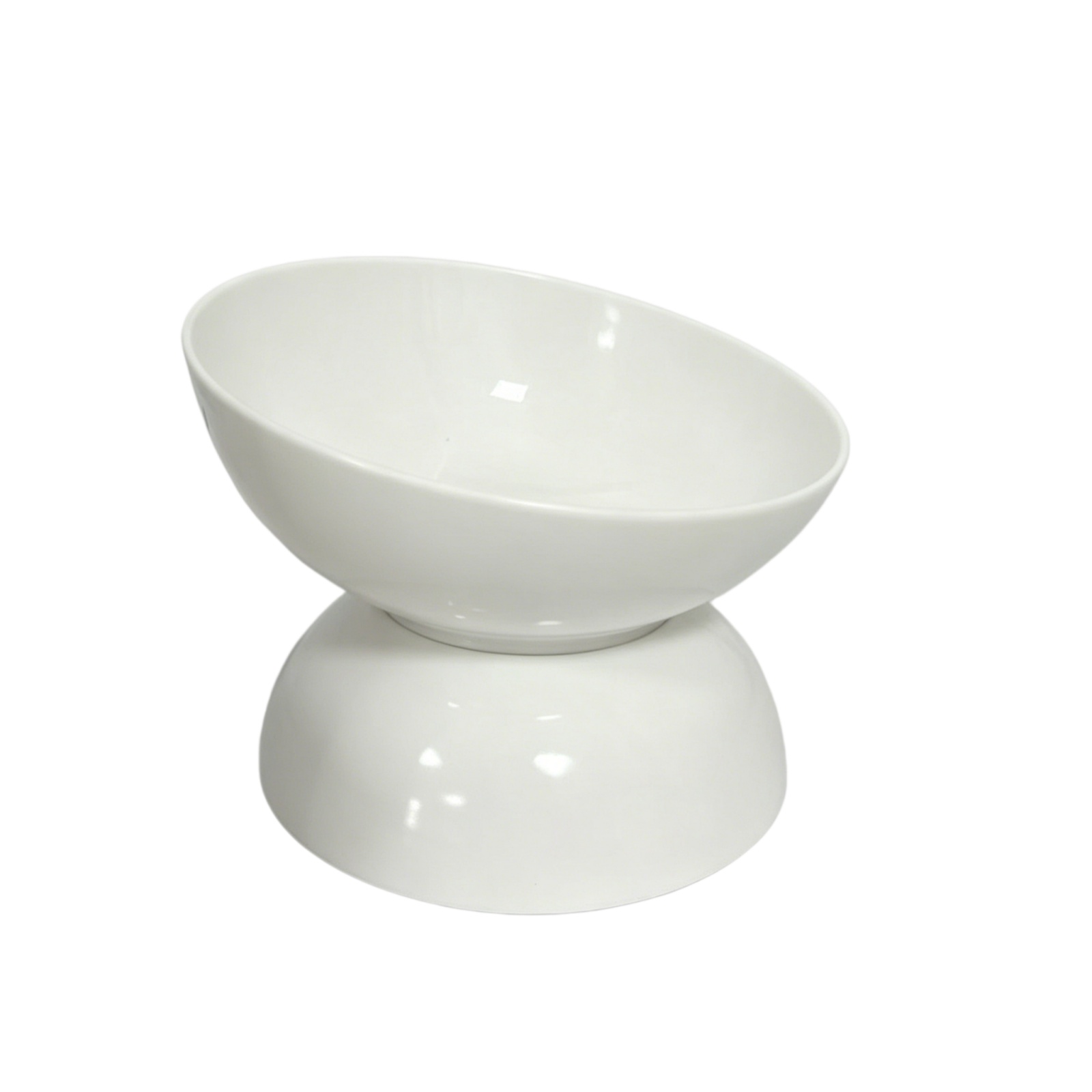 TEMU Detachable Pet Bowl - Convenient Portable High-leg Cat And Dog Bowl, 15° Tilted Anti-vomiting Elevated Feeding Dish, Protection Design, Non-slip