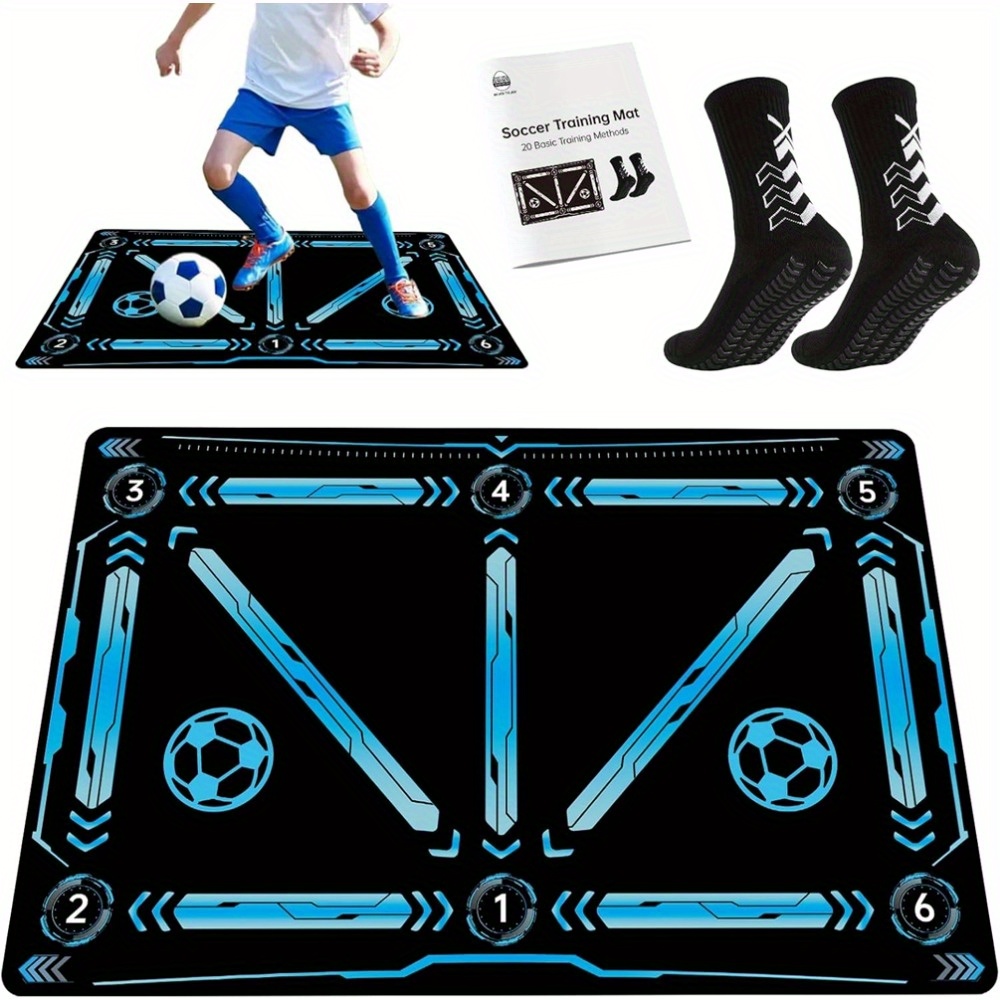 E-shop Bedee Fußball-Trainingsmatte – Leichte rutschfeste, geräuschdämpfende Unterlage für , Beweglichkeit & Koordinationsschulung, langlebiges Design
