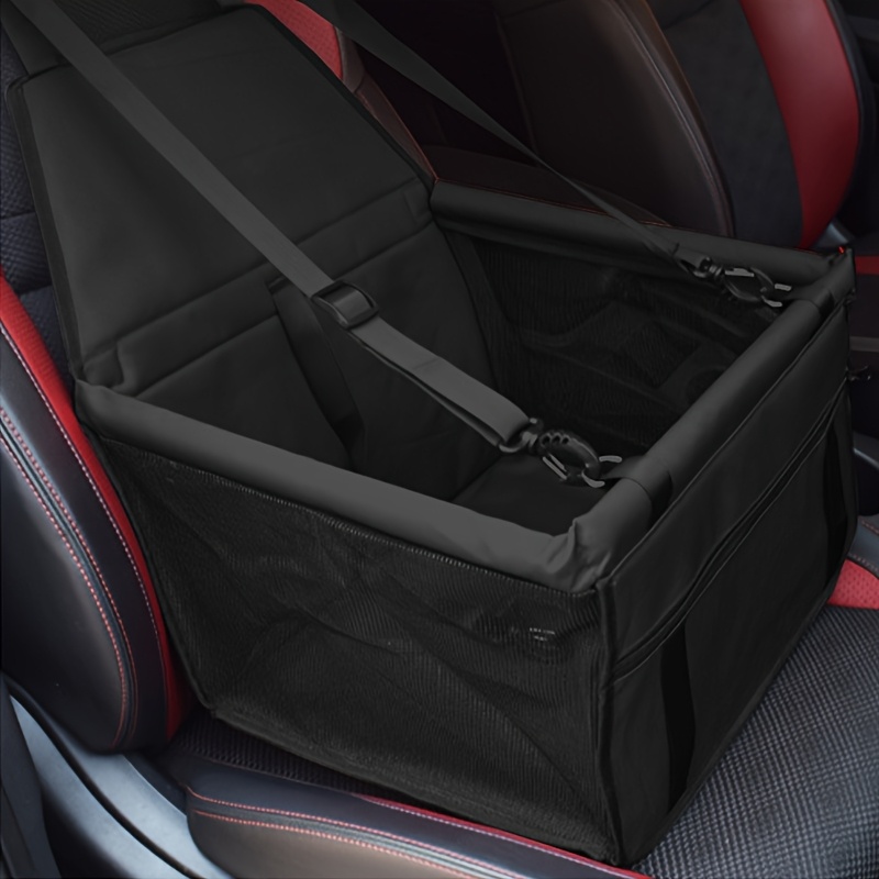 Pet Car Seat, Dog Safety Seat, Car Pet Bed, Pet Travel Supplies, Reinforced Oxford Cloth, Heightening Design, Built-In Seat Belt, Safe And Stable, Essential for Car Travel