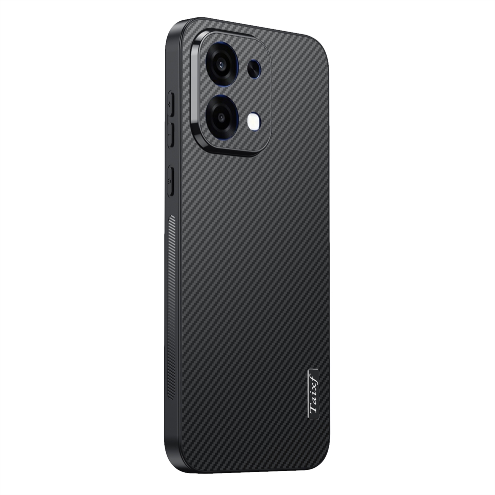 TEMU Custodia per telefono: Custodia in fibra di carbonio minimalista a corpo antiurto per OPPO A6 Pro
