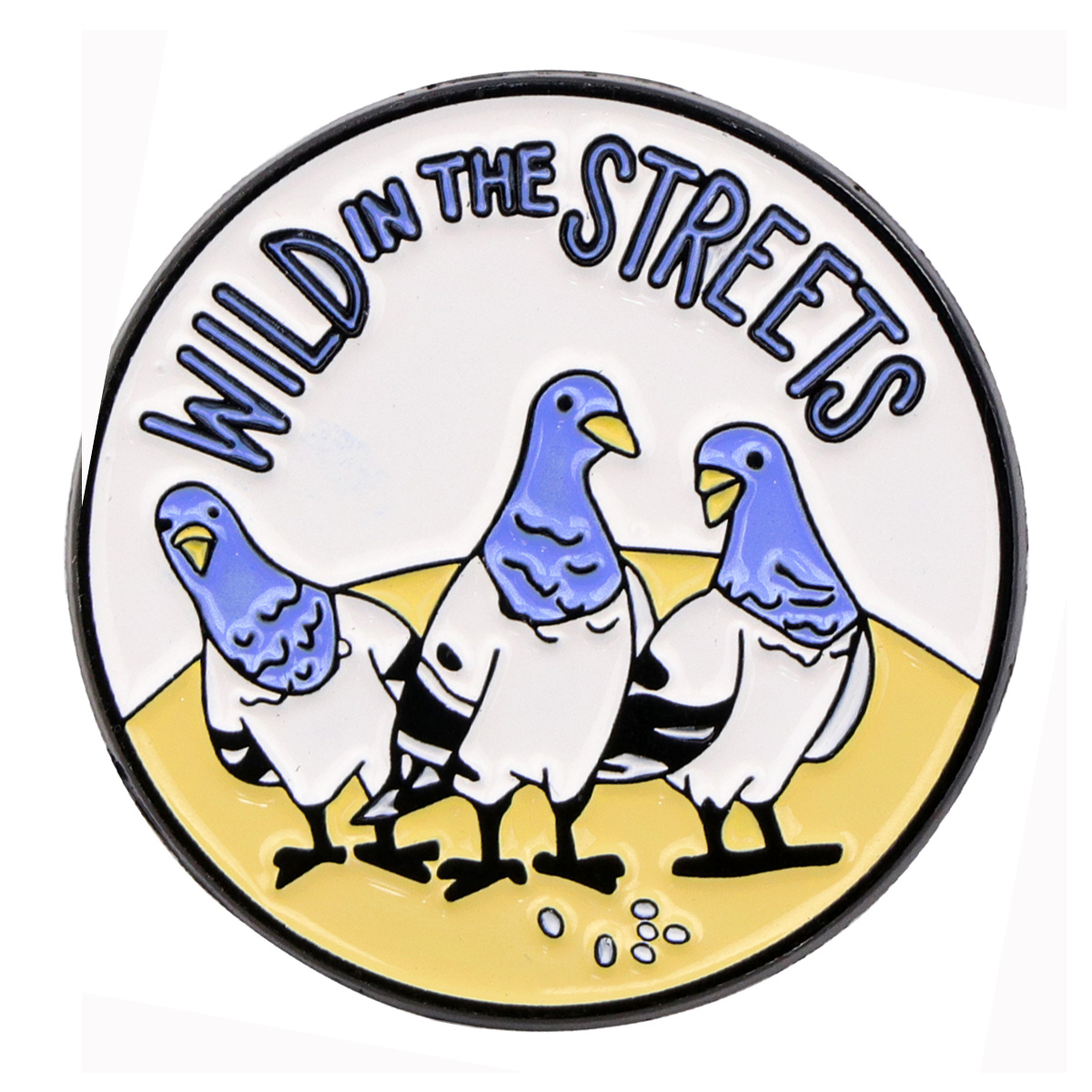 1pc Of Wild In Pigeon Enamel Pin, Perfect For Backpacks, Women's Brooches, Clothing Gifts, Additions