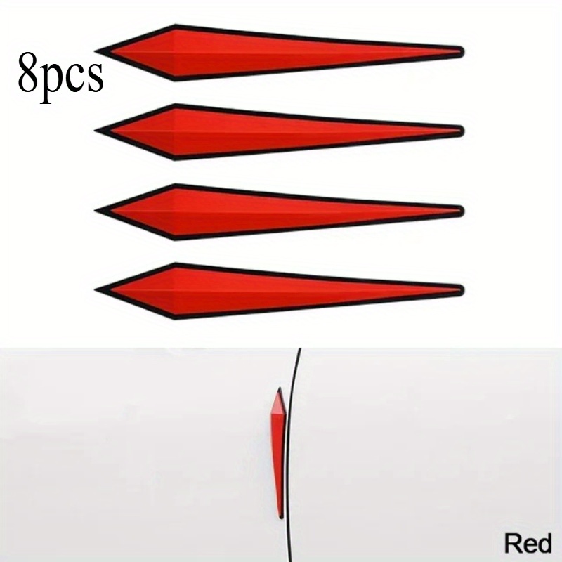 TEMU 8pcs Car -scratch Protective Sticker Anti-collision Protection Door Rearview Mirror Edge Guard Rubber Strip