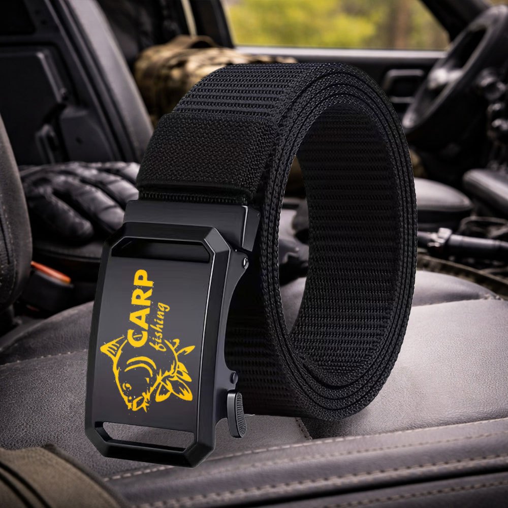 TEMU 's Casual Belt, Automatic Belt, Multi-functional Woven Belt, Wear-resistant Sports Carp Fishing Belt, Outdoor Casual Belt, Fashionable Men's