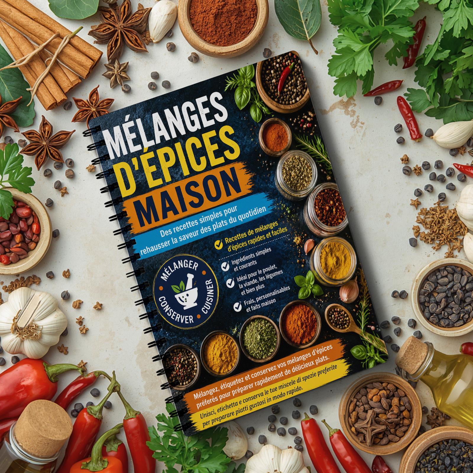 TEMU Carnet d'étude des saisons et des épices en pour - Livre de recettes d'épices avec tableaux d'association des , mélange d'épices faciles, pages