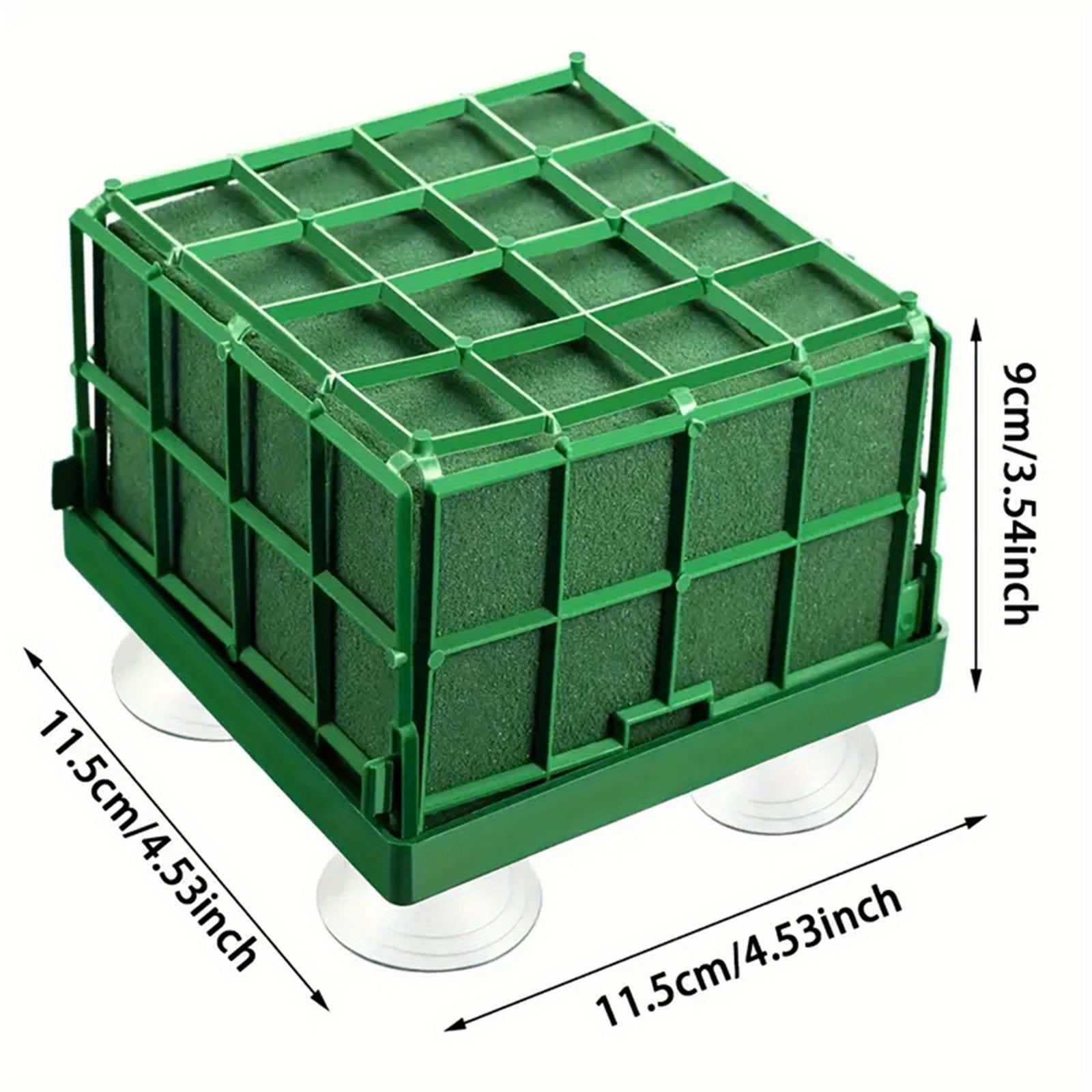 TEMU 4pcs Floral Foam For Flowers Square Foam Cage Holder For Bowl Table Centerpiece Floral Arrangement