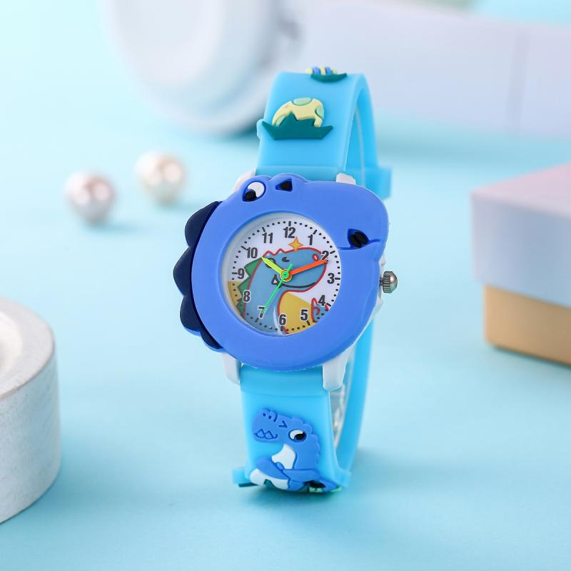 New Cute Cartoon Dinosaur Pattern Boys And Girls Quartz Watch