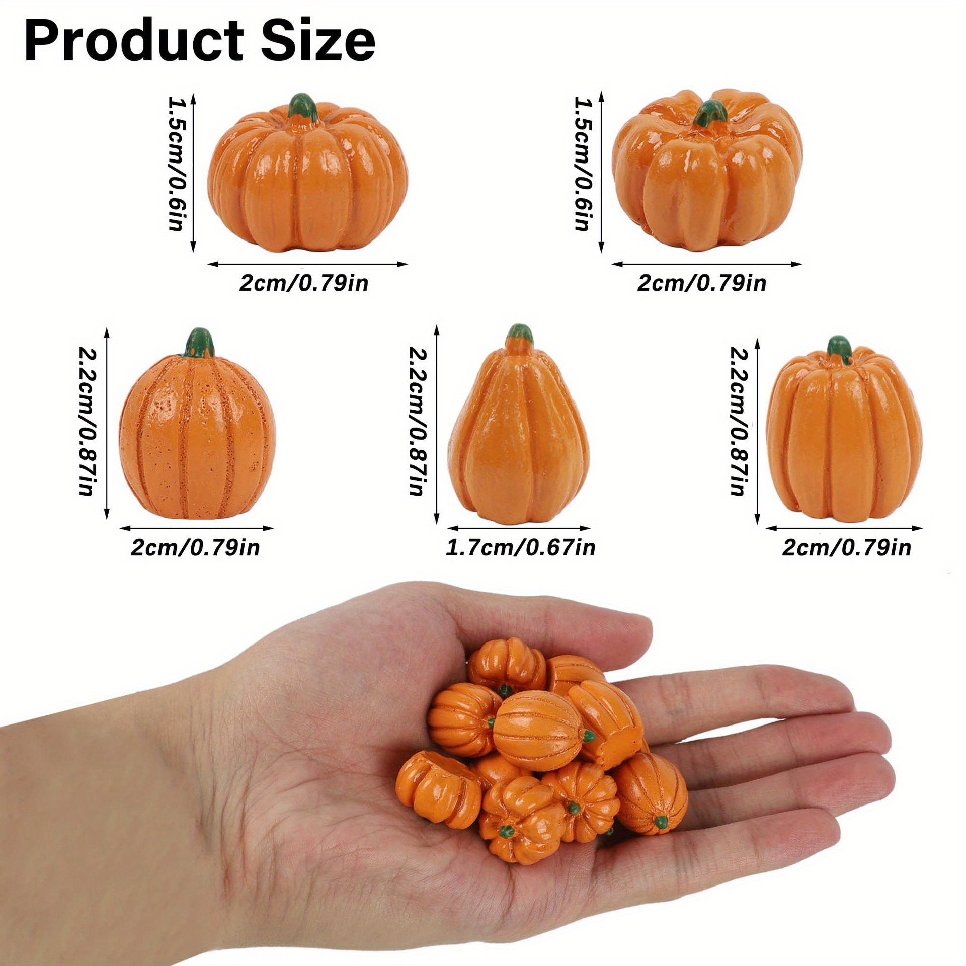 TEMU Decorative Pumpkins For Halloween, Fall-themed Desk Ornaments, And Decorations