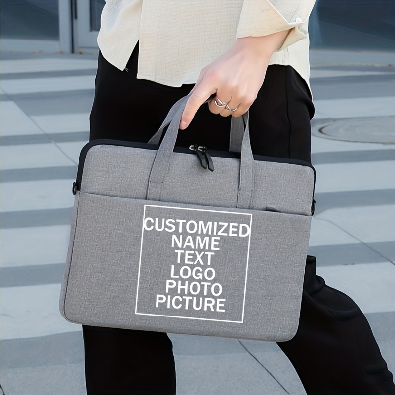 Customized Laptop Bag with Personalized Name and Logo Printing
