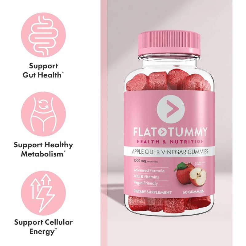 Tea Cider Vinegar Appetite Suppressant Gummies, 60 - Ct., Dietary Supplement, Convenient Snack, Chewable Form, Natural Ingredients, Highquality Blend, Health Booster, Digestive Aid, Healthconscious, Diet Supplement