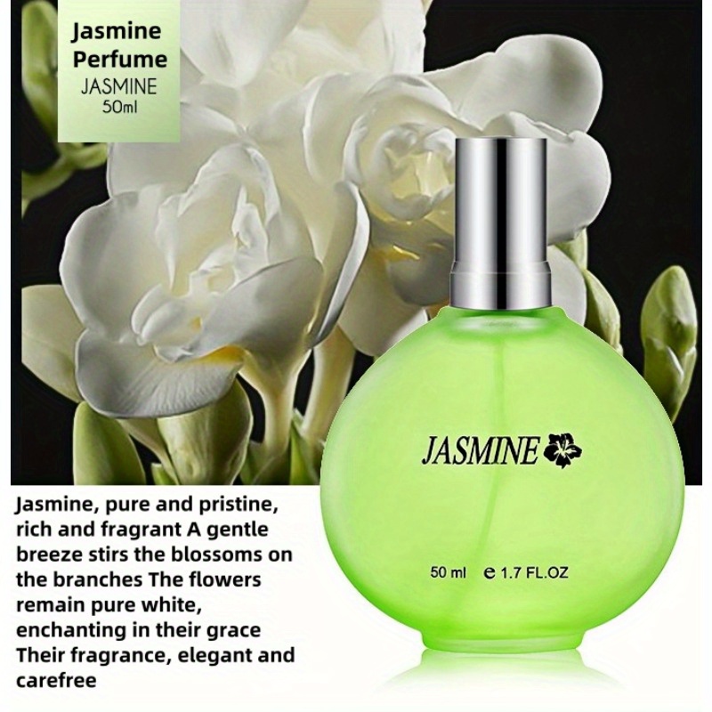 Image of Floral Fragrance Eau De Parfum 50ml*1 Women' Perfume - Jasmine Accord Strong Projection Perfume, Unique Perfume, -boosting Perfume, Suitable For , For Yourself Or .