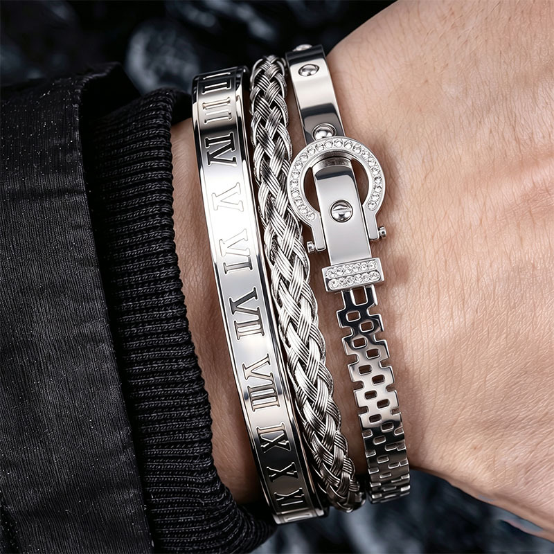 TEMU Ensemble de 3 bracelets pour homme, idéal pour et les vacances, un cadeau accessoire surprise pour un style aux tenues de votre petit ami