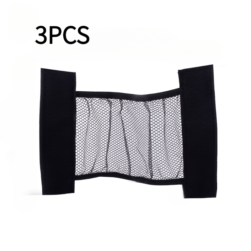 TEMU 3pcs Upgraded Elastic Car Fixing Net, Durable Mesh Luggage Storage Organizer, Easy-mount Vehicle Accessory For Fire Extinguishers, Umbrellas &