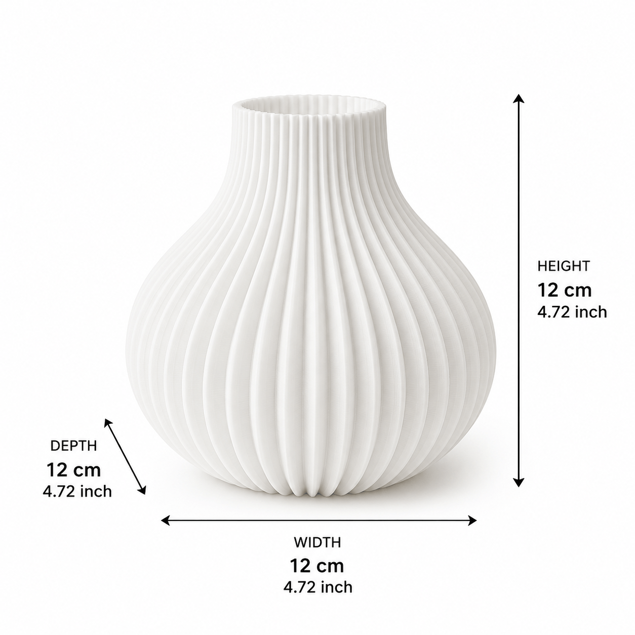 TEMU Vase décoratif 1 pièce disponible ou blanc, vase moderne à texture , convient aux fleurs fraîches ou séchées, ornement de bureau , décoration