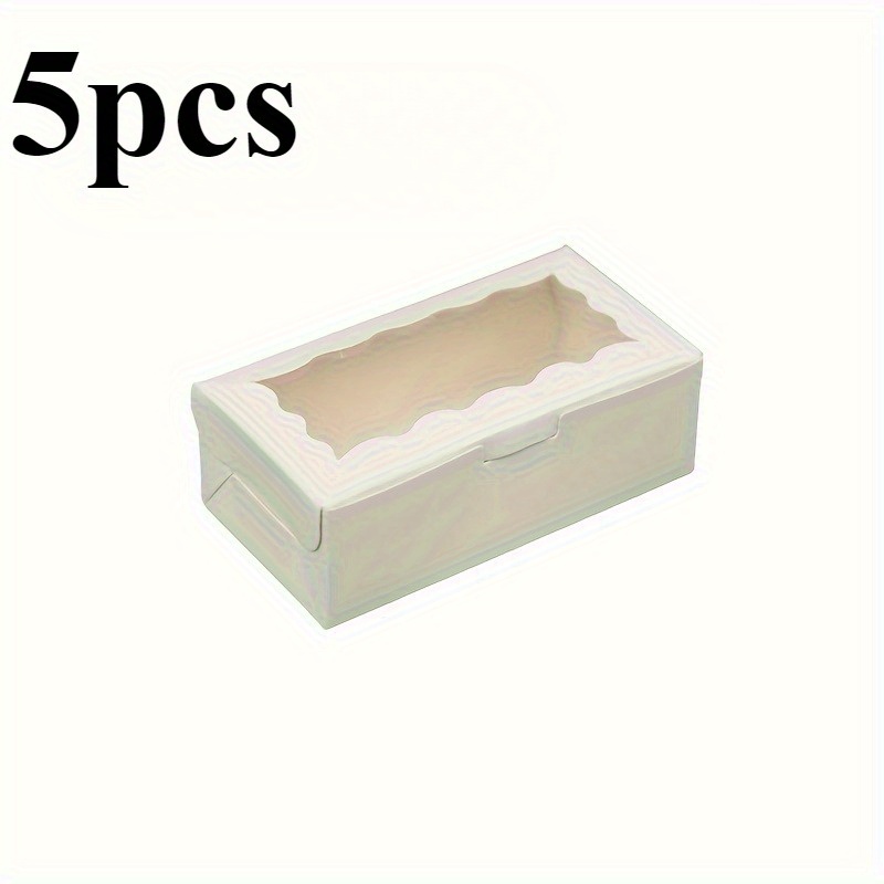 Image of Paper Gift Boxes With Clear Window, Versatile Packaging For Weddings, Valentine's, Parties, Christmas, Birthdays, Small Business Supplies - Universal Holiday Use