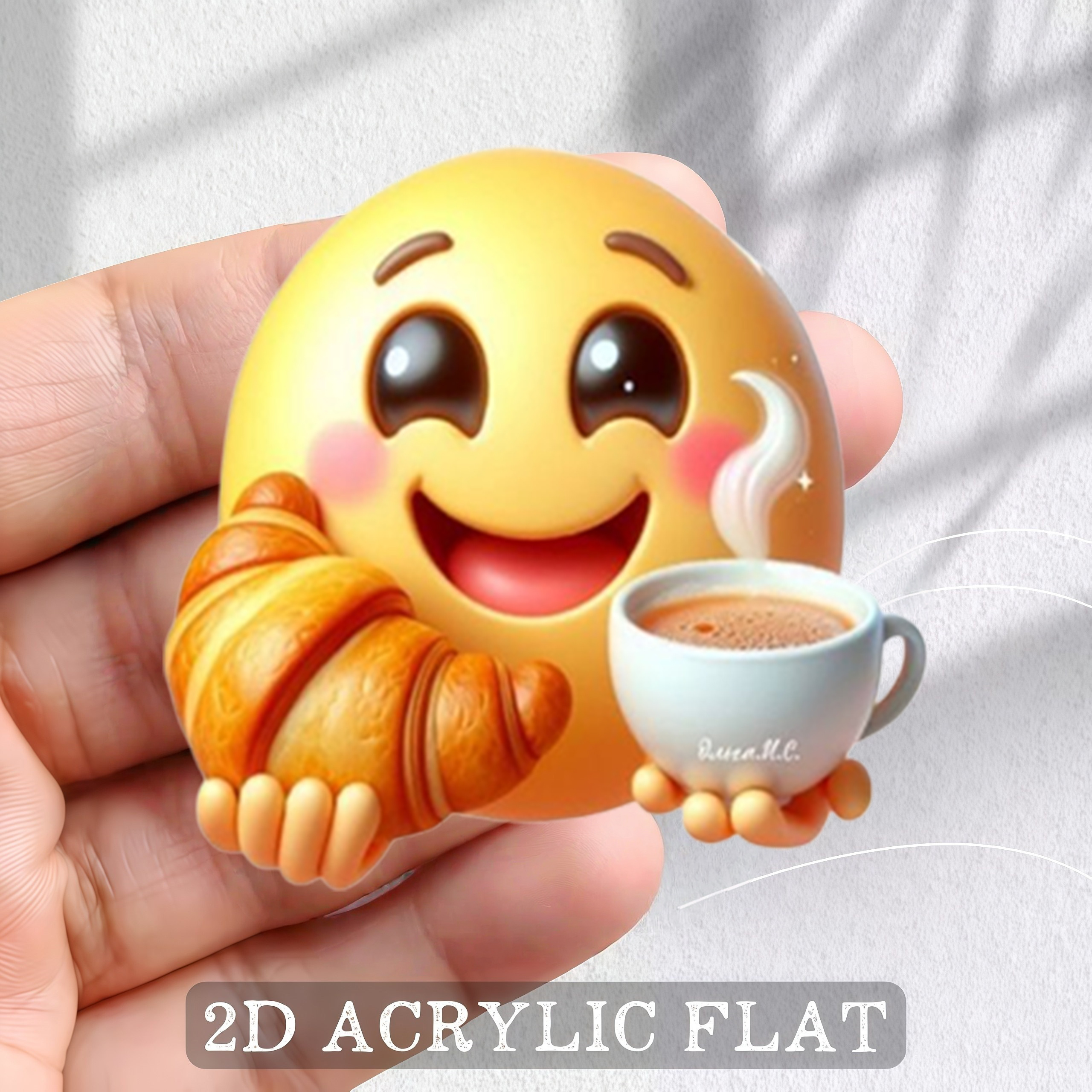 TEMU 1pc 2d Flat Printed Refrigerator Magnet Decorative Sticker, Refrigerator Magnet, Bright And Long-, Stable Adsorption And Not Easy To Fall Off,