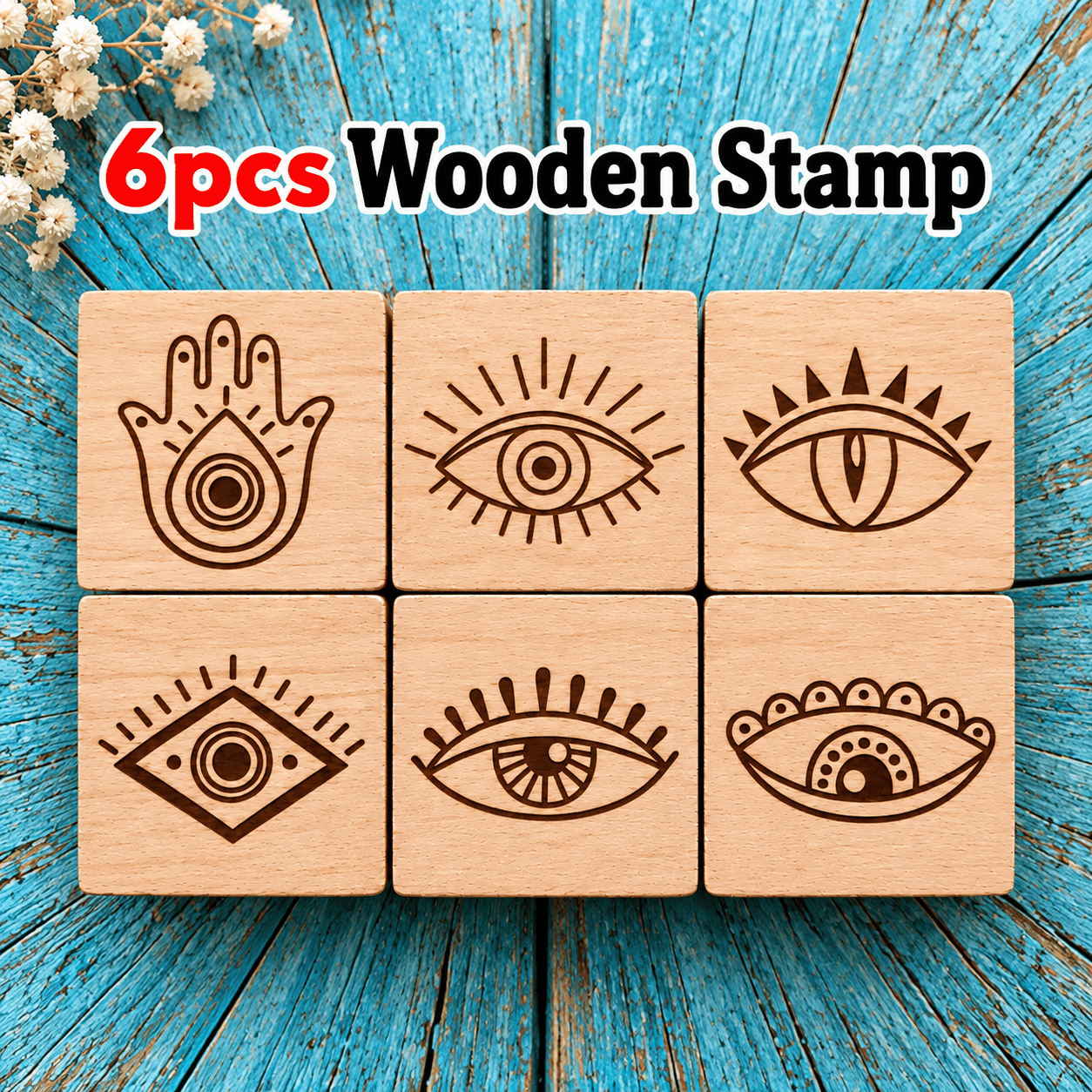 Mysterious Style Wooden Stamps for Journals