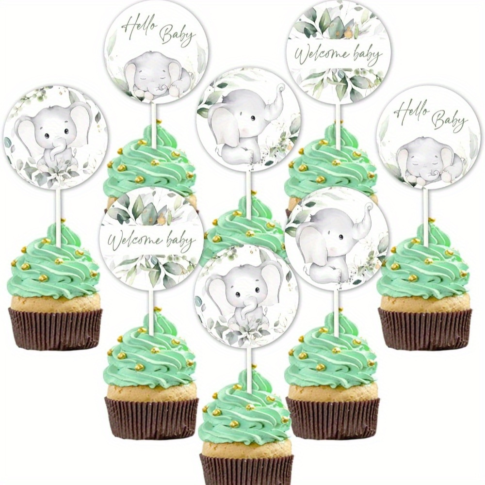 Decoracion Para Revelacion De Sexo Adornos De Oso Para Cupcakes - 20 Unidades De Cartón Con Palillos - Decoración Para Fiestas Infantiles Y Baby Showers Adornos Para Cupcakes De Oso