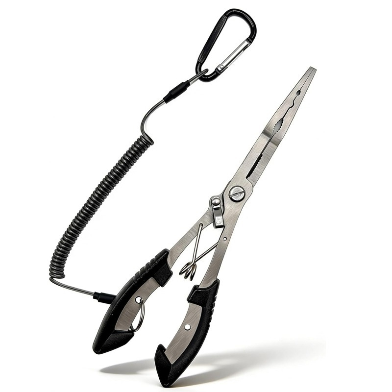 E-shop ITECHJOY 8.4" Multifunktionale Angelzange mit langem , Hakenentferner, korrosionsbeständigem Edelstahl, Sicherheitsband, für Süß- & Salzwasser,