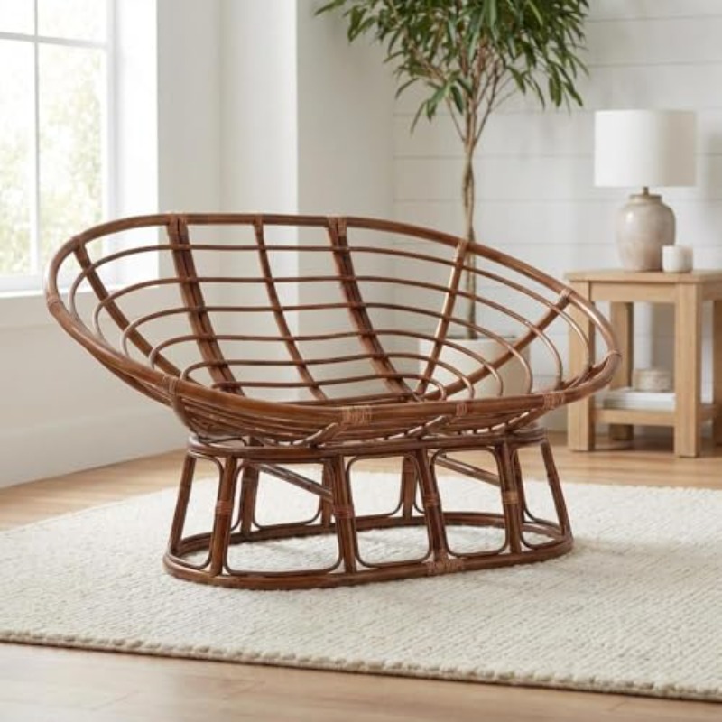 Rattan Double Papasan Chair Frame - Outdoor Indoor Seating