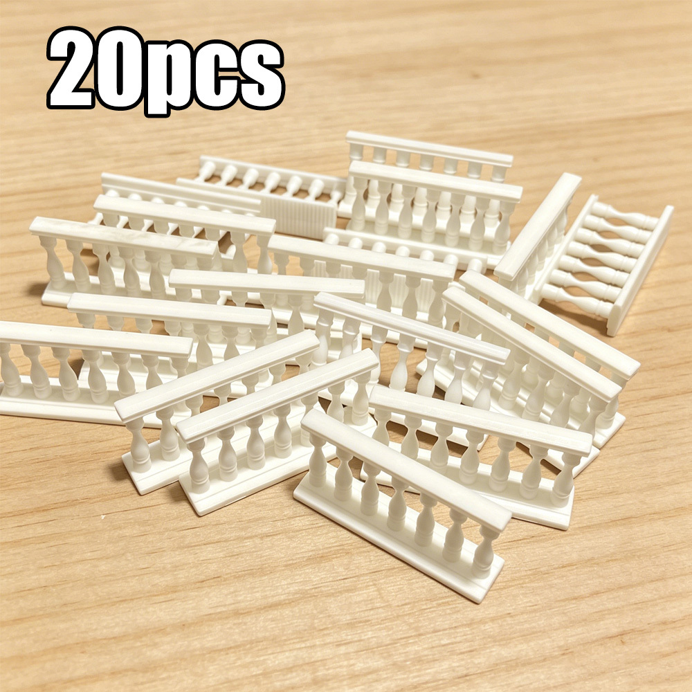 TEMU Confezione da 20 piccoli ornamenti in miniatura per , kit di barriere paesaggistiche per modelli architettonici, aggiunte fatte a per diorami e