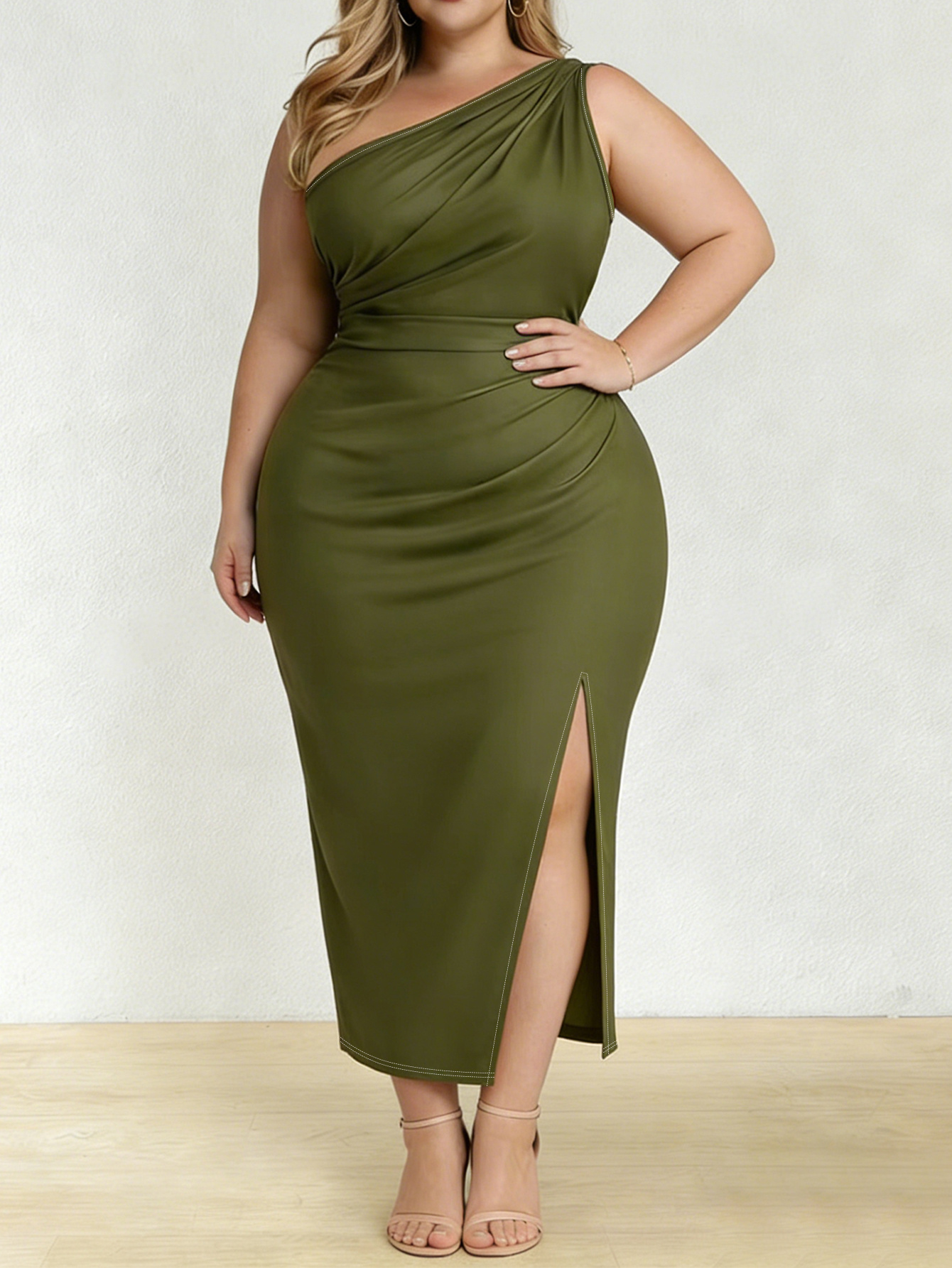 evening dresses curvy women Glitter Sweetheart Neckline Curves Prom Gown CD254C – Sparkly Gowns main image 1