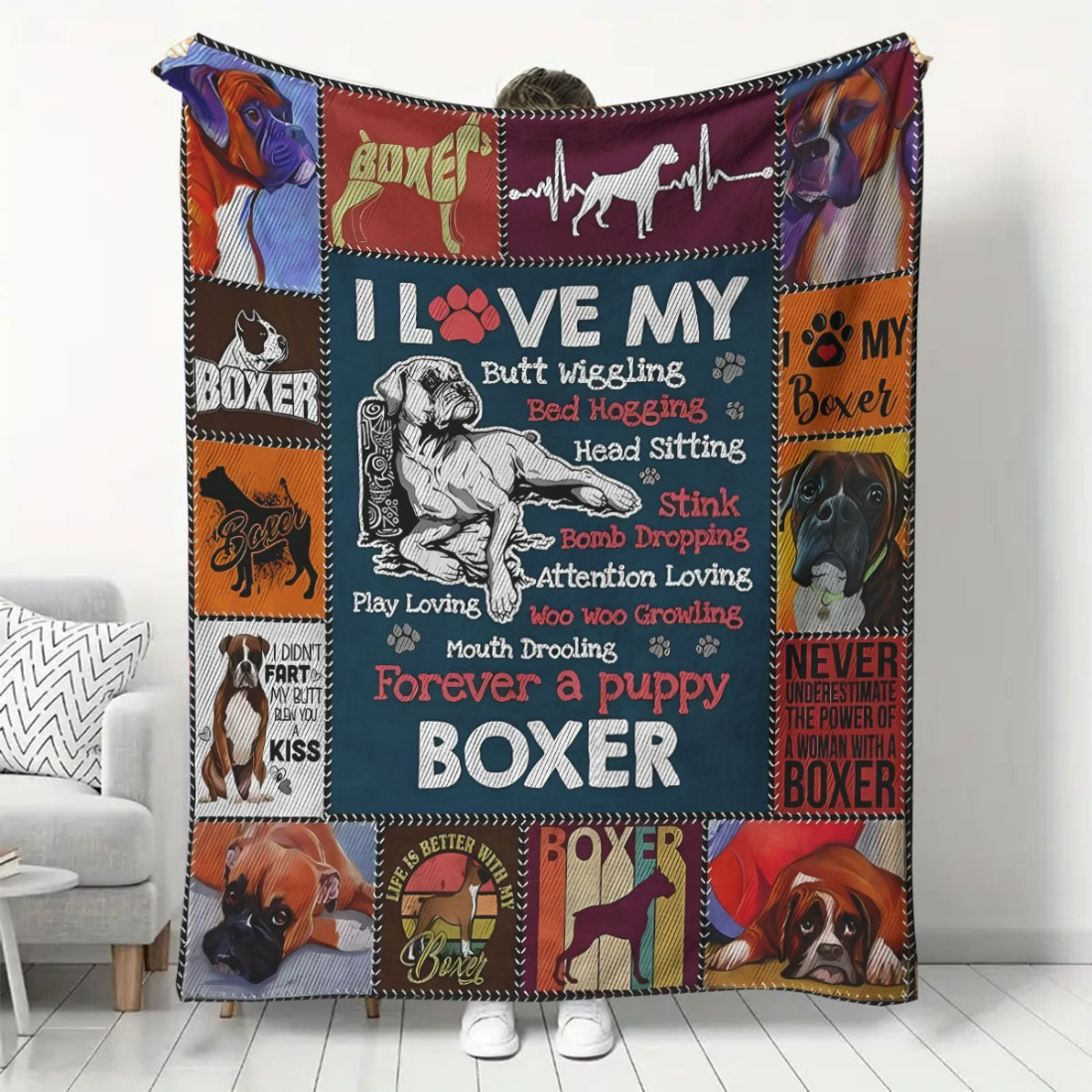 

1pc Dog Blanket - Fleece For Bed Sofa , All- , For , Christmas For Men, Women, - Decor