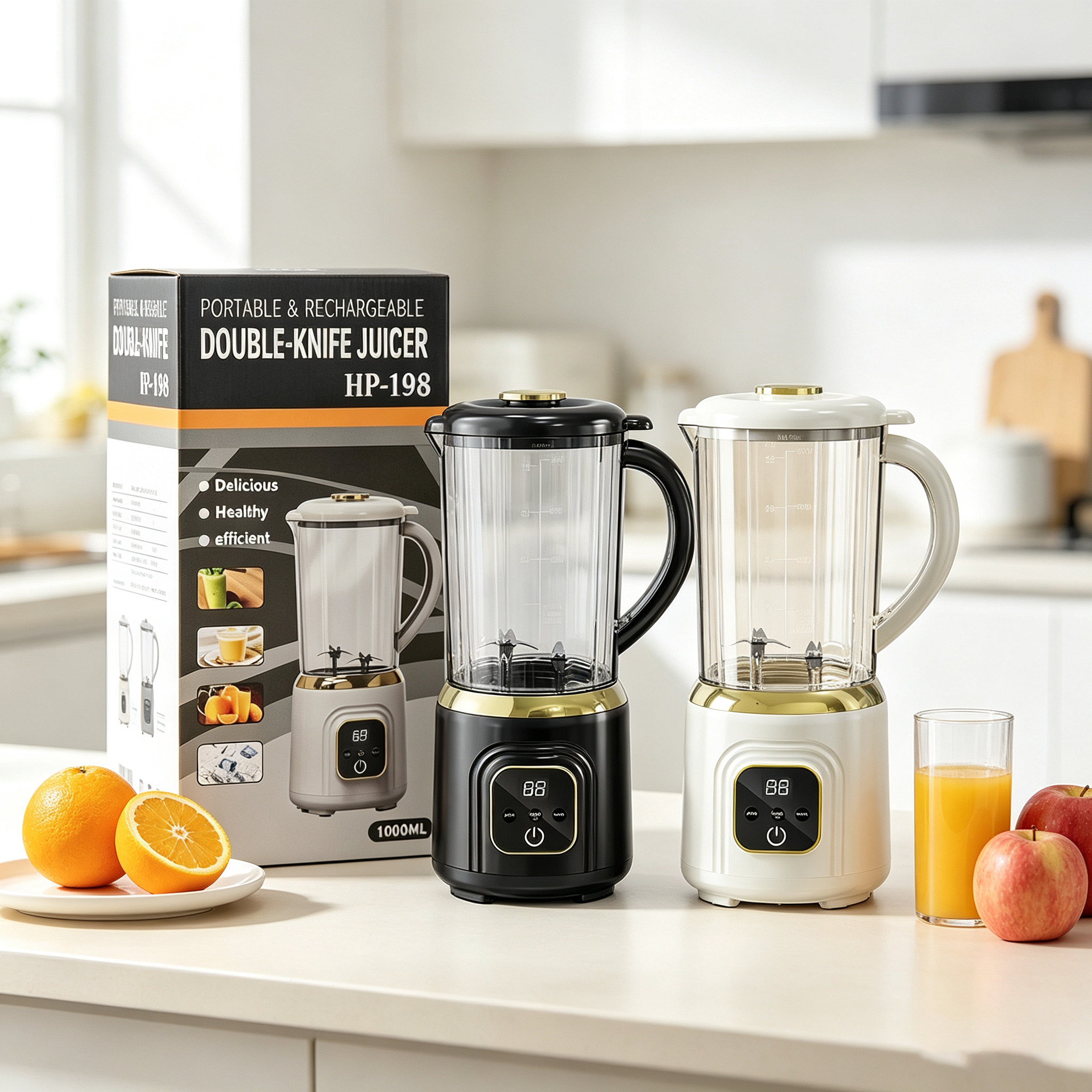 Rechargeable Portable Blender, Mini Juicer With Led Display Screen, Powerful , Quick Nutrient Extractor For Smoothies, , And Fresh Juices, Perfect For Daily Use At Home, Gym, Outdoors