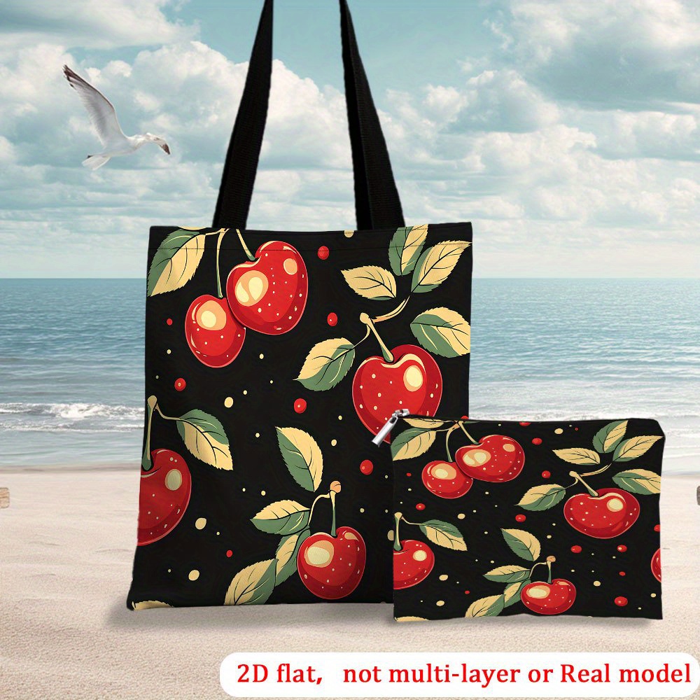 cherry tote bag sold on Temu United States