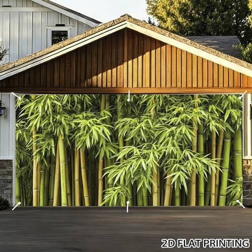 Artikelbild . -banner, für garten-, terrassen- & -dekoration – outdoor-bambus mit befestigungsseil, einfach zu installierende, langlebige polyesterfaser-dekoration für chinesisches neujahr, geburtstage, bambus-mottopartys (nein), 2d flach