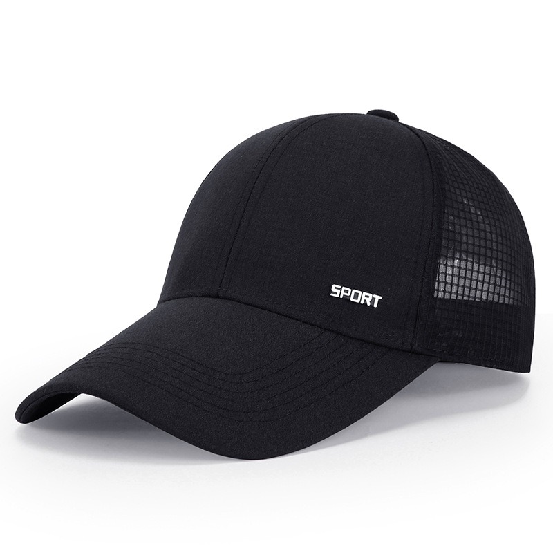 Men'S Summer Breathable Mesh Baseball Cap, Outdoor Sports Duckbill Hat, Korean Trendy Men'S Hat