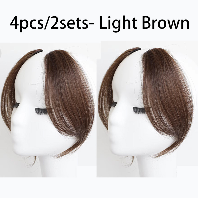 TEMU 4 pièces/2 ensembles Pince à cheveux Liu Hai à huit pour femme - Convient pour et les occasions spéciales, facile à installer avec un