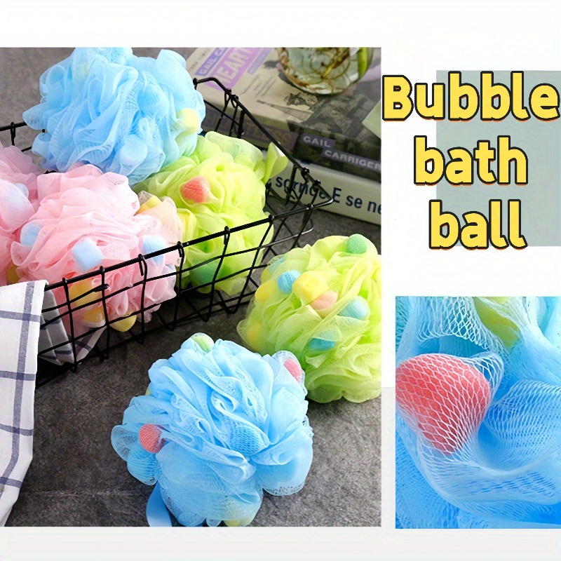 Bath Scrub Sponge Flower, Rich Lather Bath Ball in Random Color