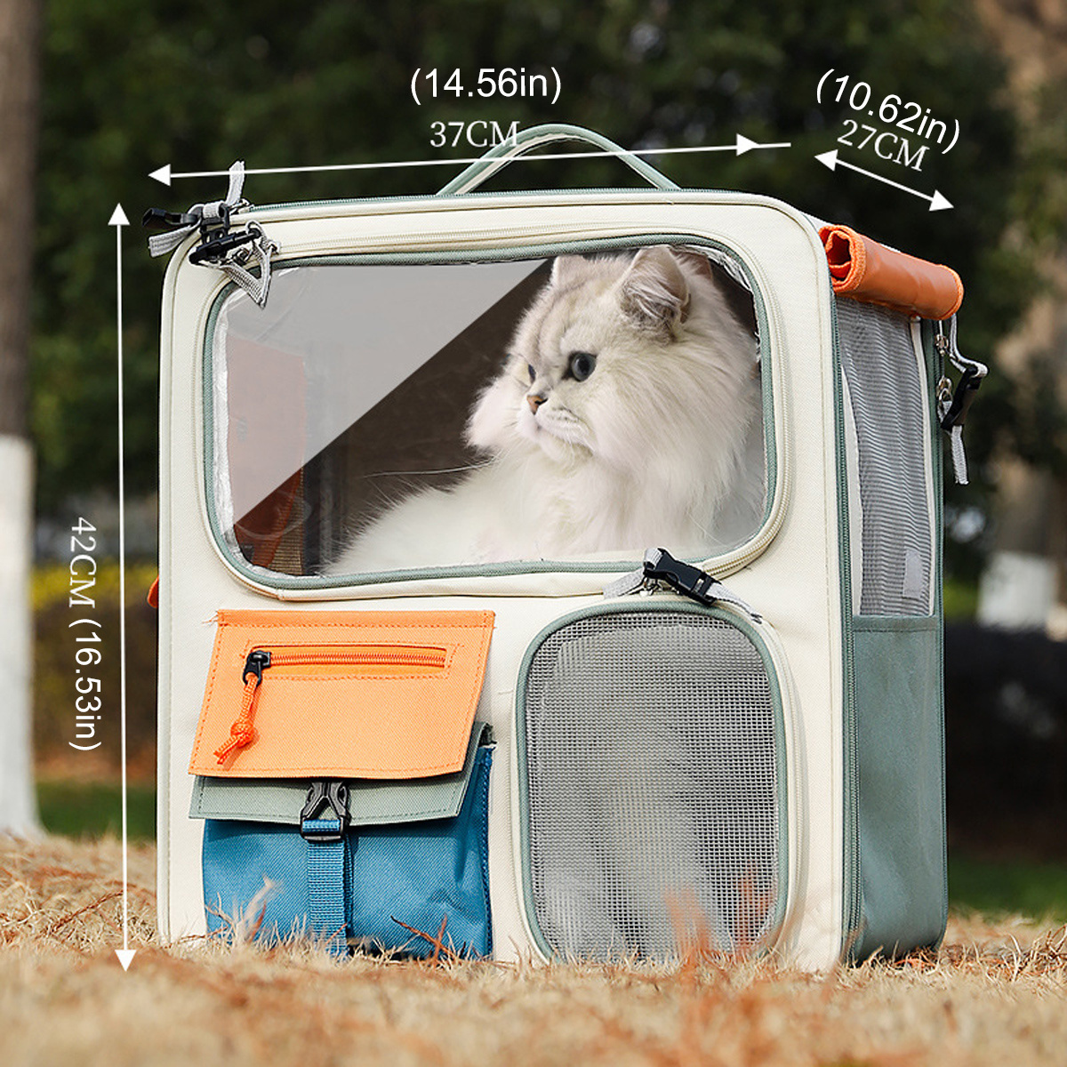 Cat Bag for Outdoor Activities, Large Cat Backpack, Pet Backpack, Space Cabin Breathable Portable Backpack, Backpack, Cat And Dog Supplies