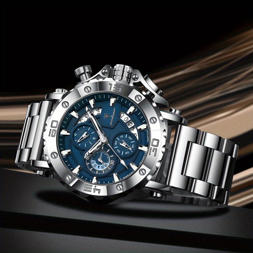 POEDAGAR Premium Business Style Men's Quartz Watch