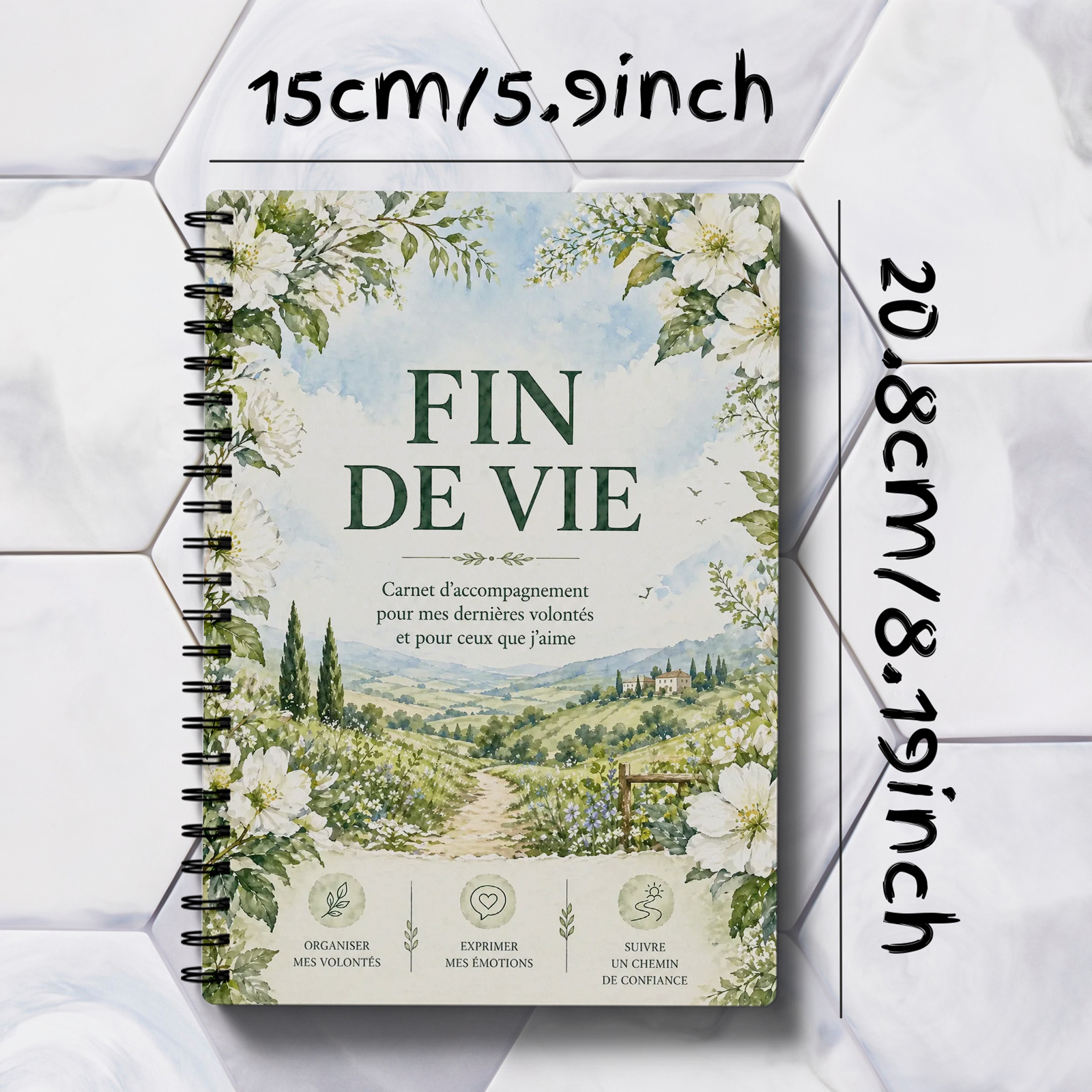 TEMU Carnet de vie pour adultes (Édition française) | Tout ce dont vous avez besoin pour : Carnet organisateur de l' complet, dernières volontés