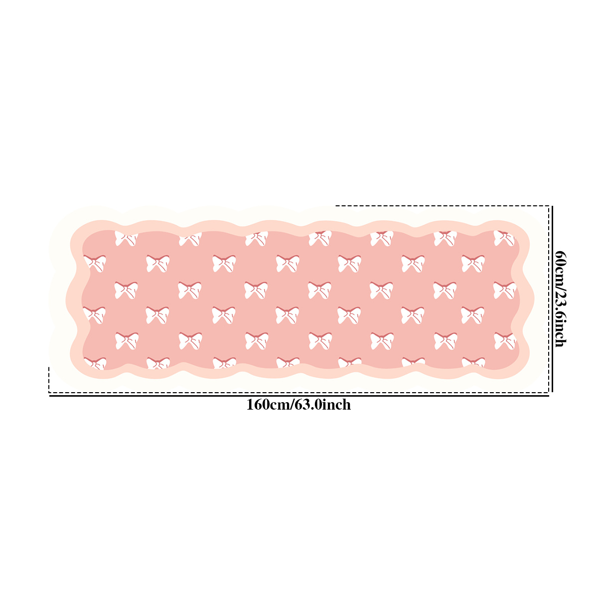 E-shop Kaschmir Teppich mit einem Gewicht von 1000G, einer Dicke von 10Mm und Abmessungen von 40X110Cm. Diese rutschfeste, weiche und flauschige