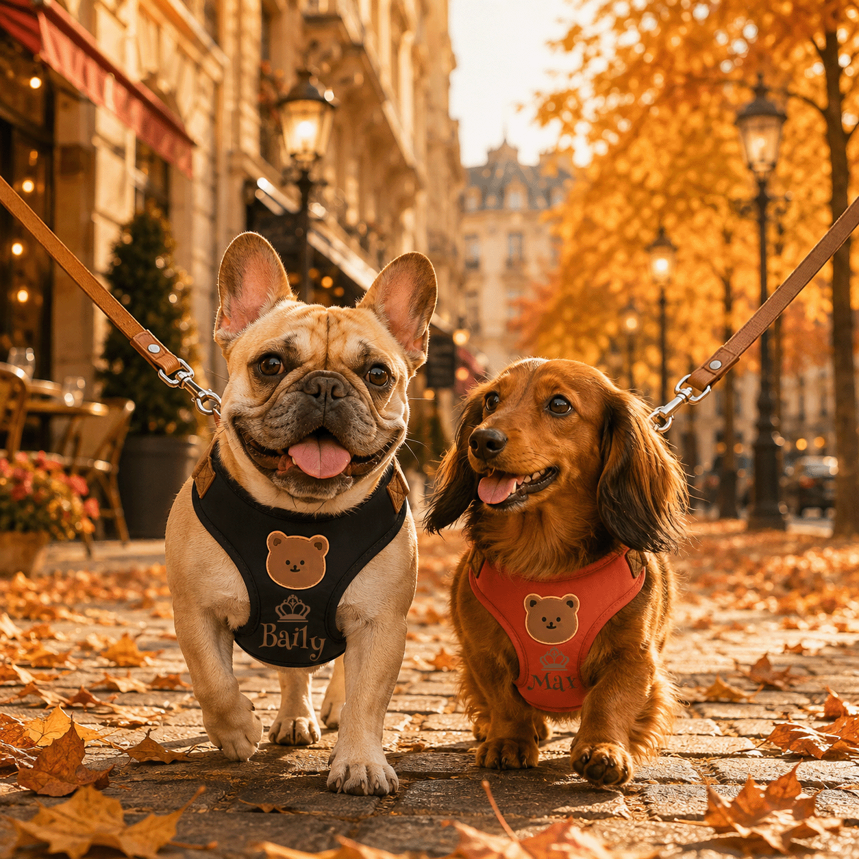 Personalized Name Pet Harness and Leash System for Small Pets
