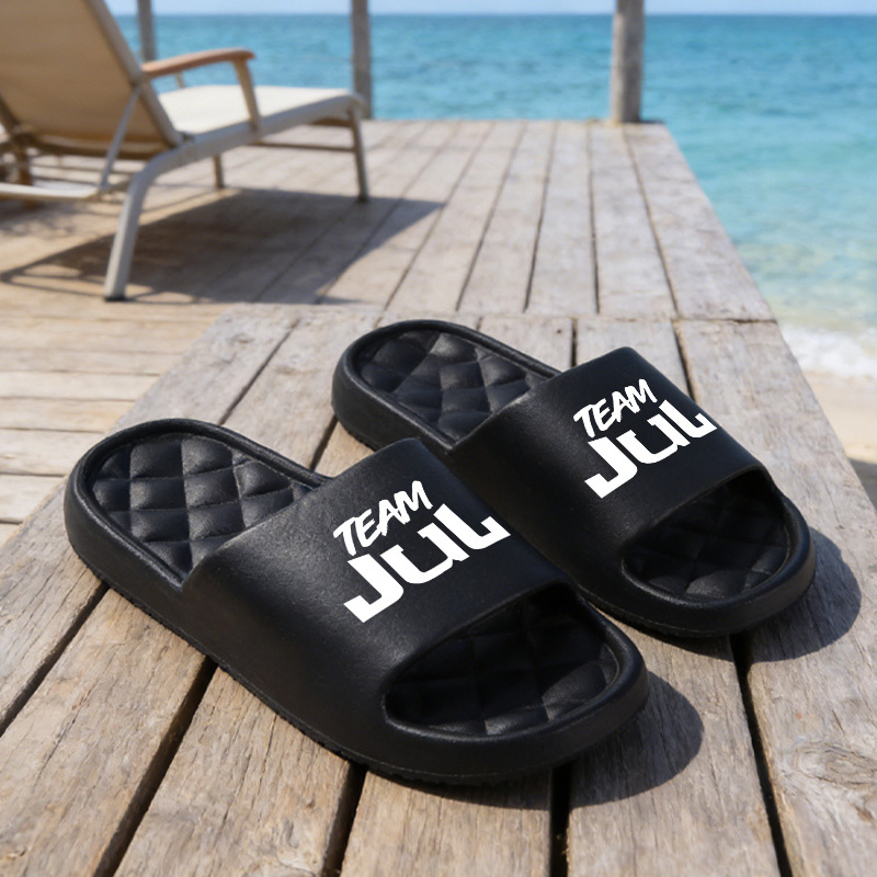 TEMU 1 paire de chaussons d'intérieur confortables et TEAM JUL pour homme et femme, respirants, idéaux pour un à .