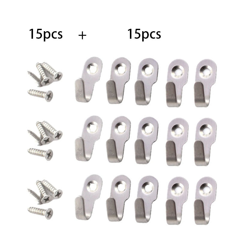 TEMU 15 Sets Hooks, Modern Minimalist Stainless , Over-the-door Hooks For Hanging Keys, Jewelry, Hats, And Hardware Accessories, Multi-functional