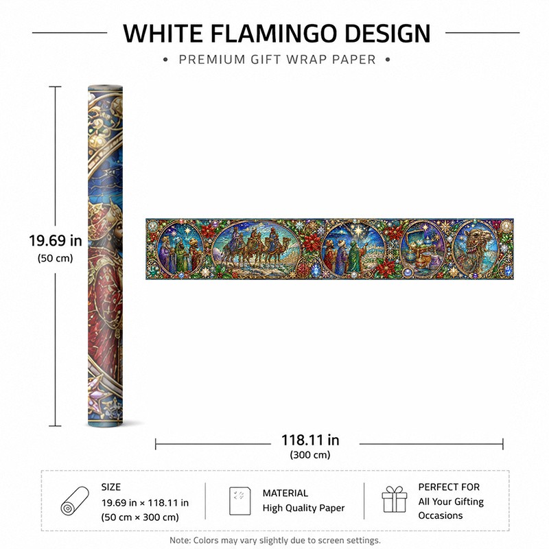 TEMU 1 rollo de papel de regalo de 50x300 cm (19.7x118.1 in) con hermoso estampado floral, para regalar, y , colores vibrantes, fácil de envolver,
