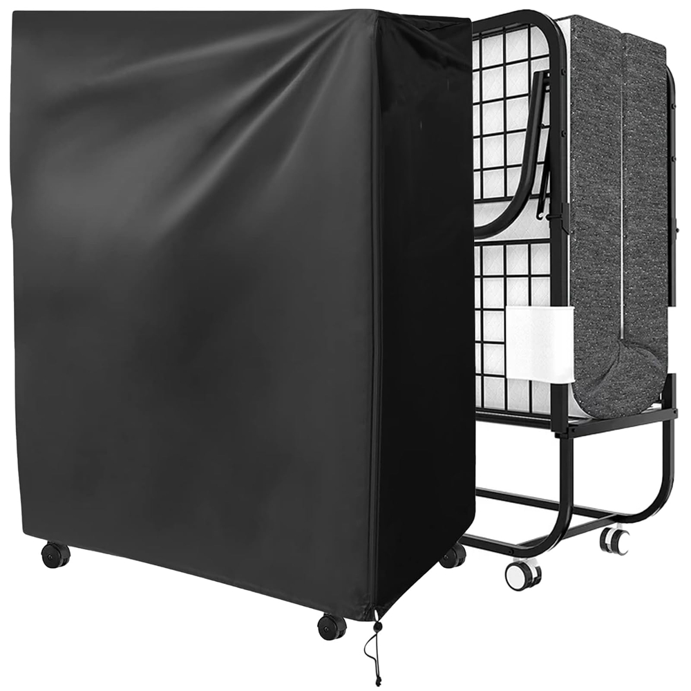 99*38*114cm Adjustable Cover, Dustproof, With Zipper And Elastic Drawstring, Thickened Storage Cover For Folding Cot