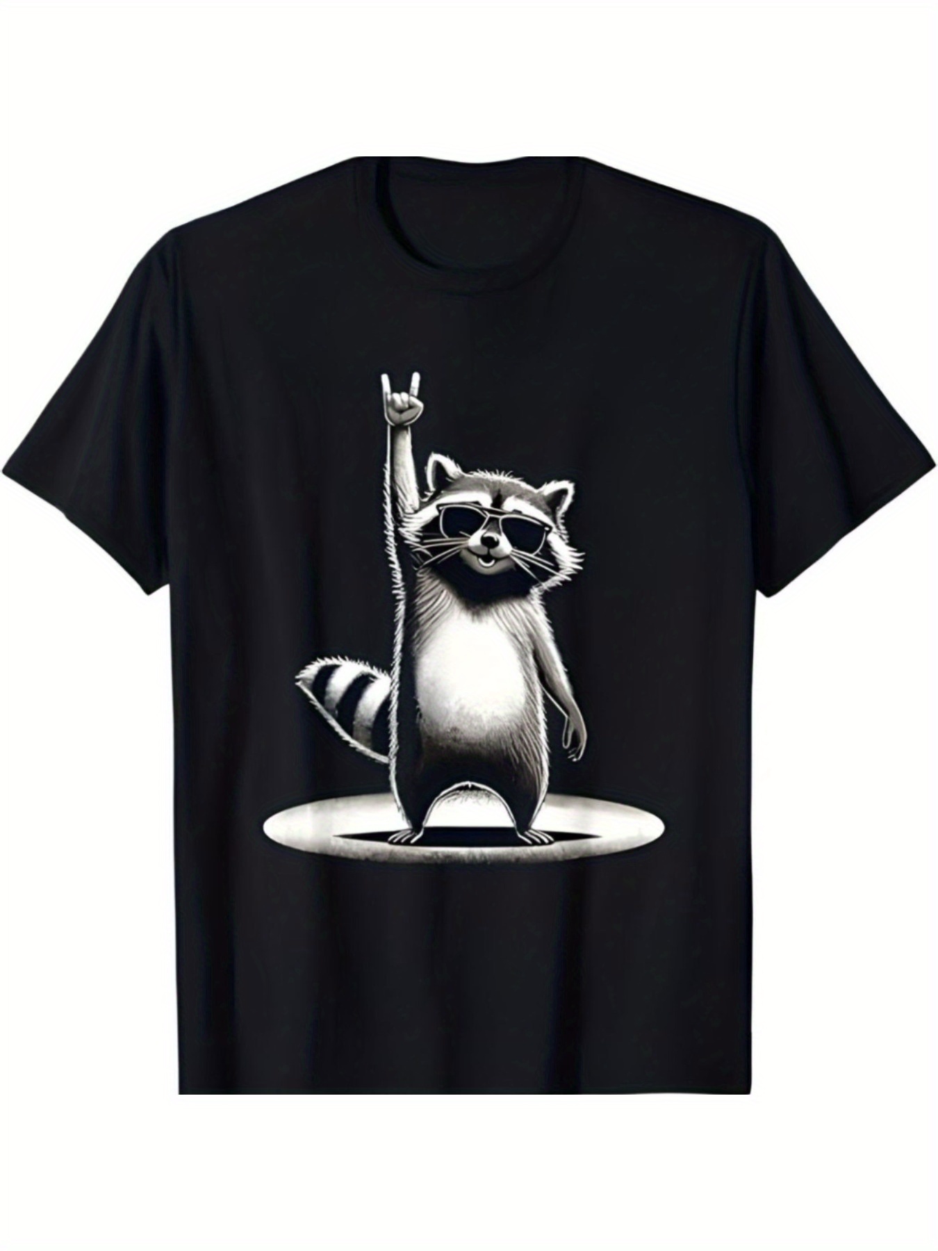 racoon t shirt sold on Temu United States