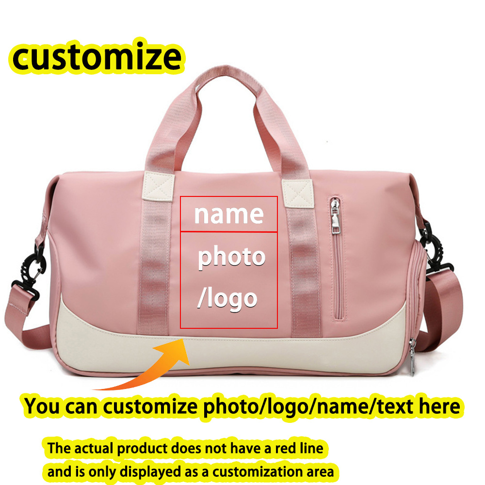 TEMU A Customizable Travel Can Feature A Photo/logo/name, Suitable For Sports And Fitness, Stylish And Spacious, With Printing Option And A Wet-dry