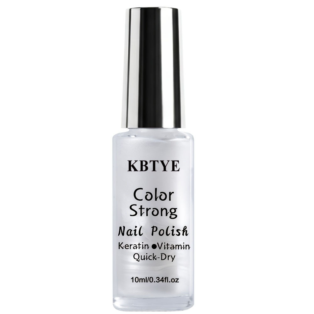 Nails Salon's Cool-, Pearlescent, Nail Polish Is Transparent And , Non-graying, With And Marks. For Spring And Summer