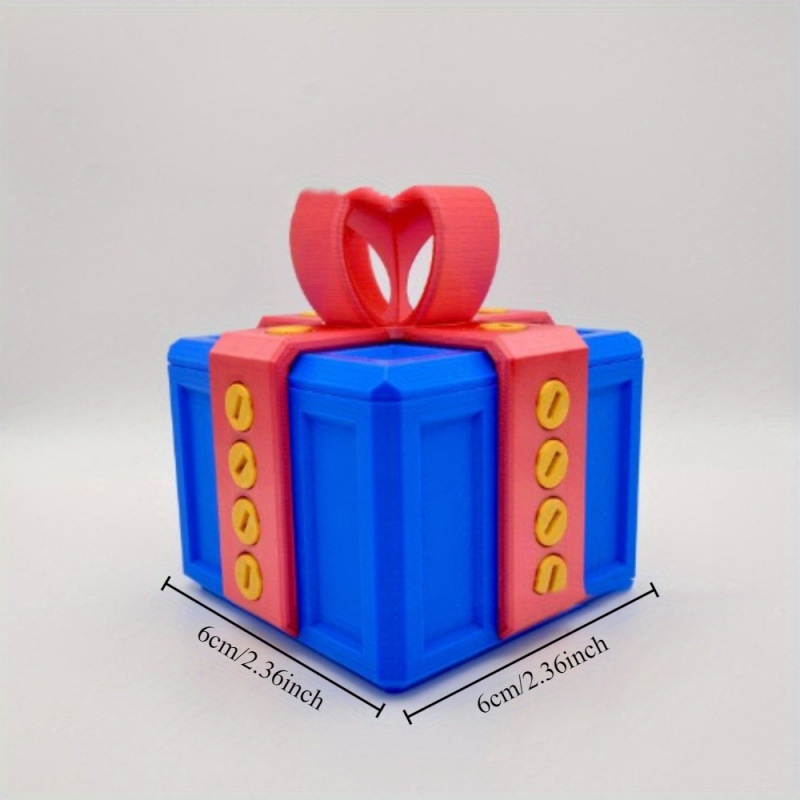 

Unique 3d Printed Prank Gift Box - , No Batteries Required, Feather-free