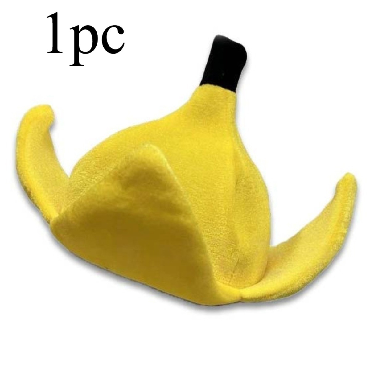 TEMU 1pc Chapeau de Banane Amusant, Accessoire de Costume de Chapeau de Banane Nouveauté, Chapeau de Fruits pour Cosplay d'Halloween, Fête à Thème,