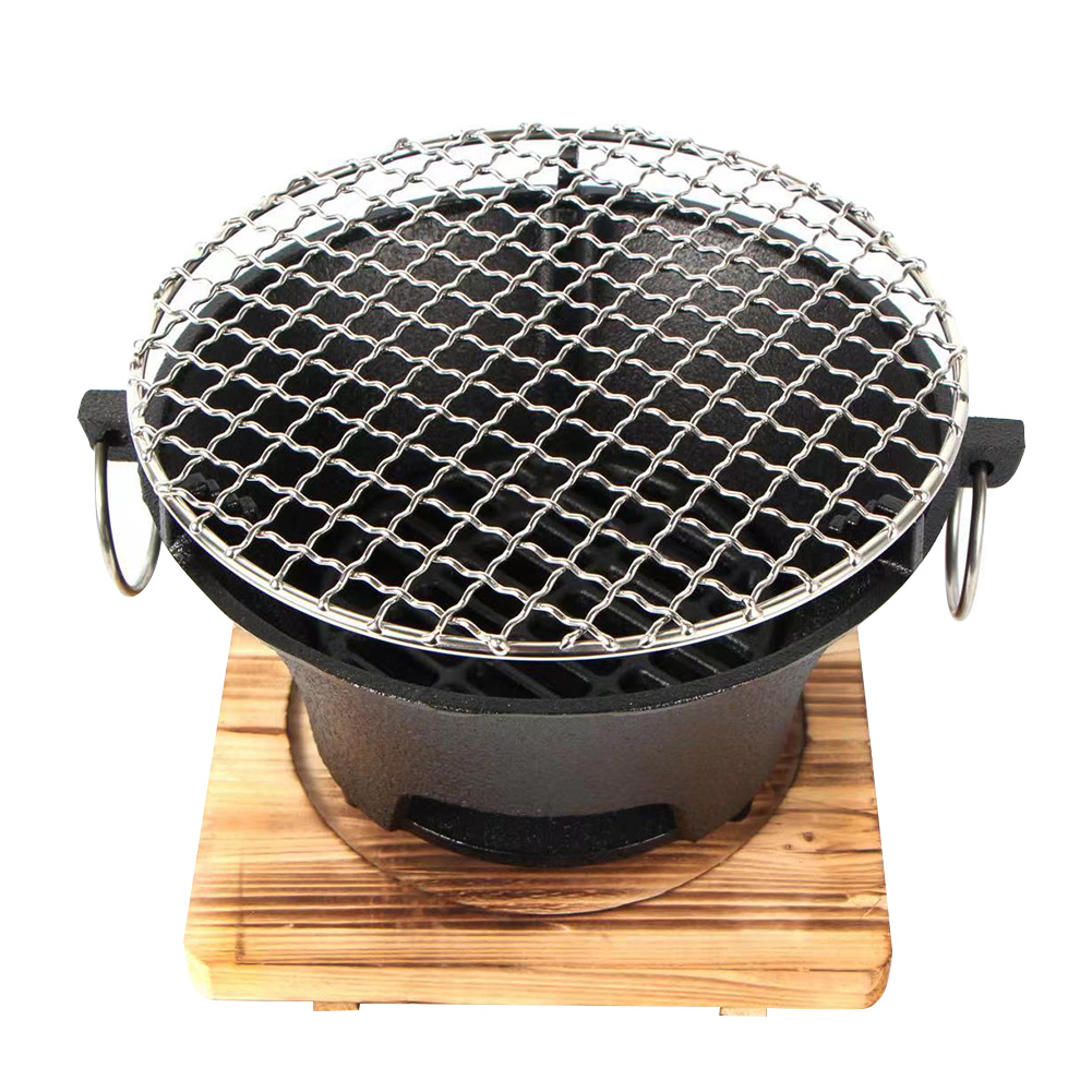 TEMU This Portable Cast Iron Charcoal Stove Is Designed For Making Tea And Used For Barbecuing, Indoor Heating, And Camping. An For Tea Preparation,