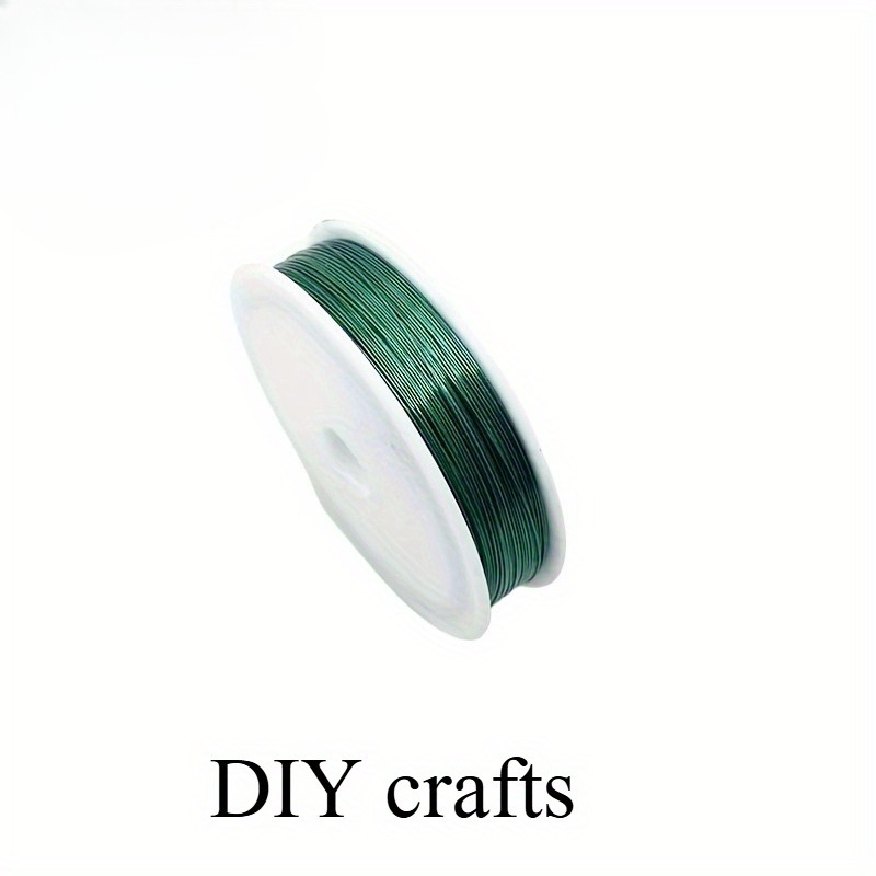 TEMU 1 Roll Of 0.3mm Diameter Colored Craft Wire, 50 Meters In Length (1968 Inches), For Handmade Floral Wrapping Materials
