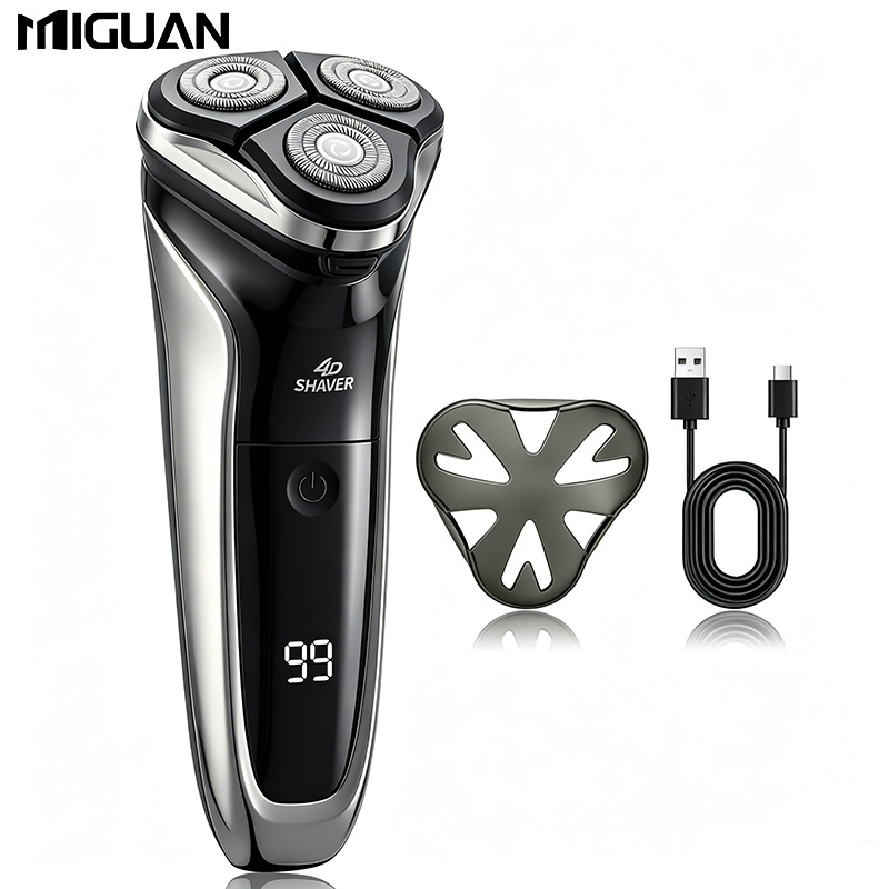 Men'-blade Electric Shaver, Type-c Charging, Digital Display Design, Convenient And , A For Men Or Father's Day Gifts.