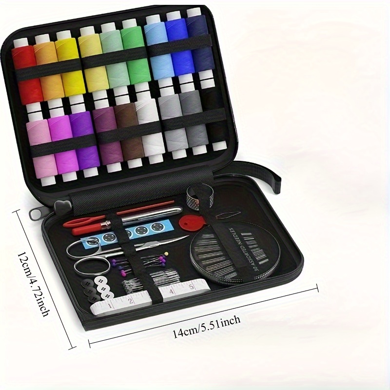 TEMU 86pcs Sewing Kits, Adult Sewing Kits, Needle And Thread Kits, Travel Sewing Supplies, Mini, Basic, Beginner, Including Sewing Needles, Sewing